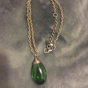 Emerald Green Pendant Necklace